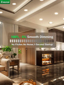 24 Pack 6 Inch LED Recessed Ceiling Light With Junction Box 5CCT Adjustable Dimmable Downlight