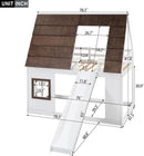 Twin Over Twin Bunk Bed With Slide For Kids Room Ready