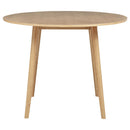 Andrews 5-piece Round Counter Dining Set Light Ash and Black