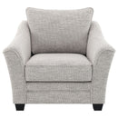 Tomkins Boucle Upholstered Chair Light Grey