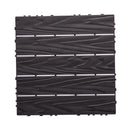 76-Pack 11.42'x11.42' Interlocking Deck Tiles - 68.80 Sq.Ft 3D Wood Grain Plastic Flooring for Outdoor Use,Waterproof & Moisture-Proof Patio Tiles, All-Weather Use & Easy Snap-Together Installation