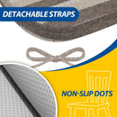 D Shaped Chair Cushions 2 Inch Thick 17 by 16 4 Pack