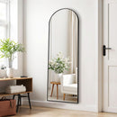Arched Full Length Mirror 59x16 Inch Shatterproof Glass