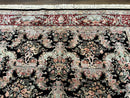 Sino Persian Rug 9x12, Black, Floral Bouquets