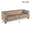 BEIGE  3 SEATER SOFA,LIGHT COFFEE COLOR