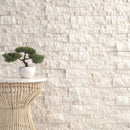 ROCKMOUNT Mayra White Ledger Panel 6"x24" Natural Limestone Wall Tile - MSI Collection
