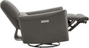Power Recliner Chair USB Charging Charcoal Faux Leather