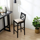 Bar Table,Bar Chair, Extra Long Entryway Table for Entryway, Hallway, Living Room, Foyer, Corridor, Rectangular Wood High Top Kitchen Dining Table, Black