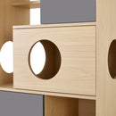 Furniture style Modern cat Bookcase Cat tree shelves with Storage