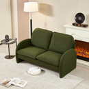 59" Loveseat Sofa Small Couch for Living Room, Sherpa Fabric Upholstered Loveseat Sofa Couch, Small Loveseat Sofa for Apartment, Bedroom