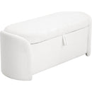 STORAGE OTTOMAN, Beige, Boucle