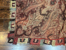 Antique Indian Kashmiri Shawl, Needlework, Signed By Masterweaver, Handmade, Rare