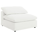Raleigh Boucle Upholstered Armless Chair Ivory