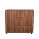 Shoe Cabinet, 5-Tier Shoe Storage Cabinet with Adjustable Shelves, Wooden Shoe Rack Organizer with Louvered Doors for Entryway, Hallway, Bedroom, Closet, Living Room