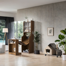 Mid-Century Modern Walnut Vintage Multi-use Cabinet With Cat scratcher Bed cat friendly furniture