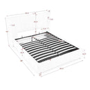 Functional Vertical Striped Bed With Gas Lift Storage