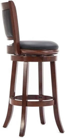 Augusta Bar Height Swivel Kitchen Bar Stool Black Cherry