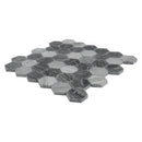 Henley 11.75" x 12" Natural Marble Mesh-Mounted Mosaic Tile 2" Hexagon-MSI Collection