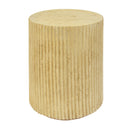 MGO Cylindrical Side Table, Wood-like texture, Antique brown Color