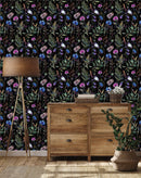 Floral Wallpaper on Dark Background