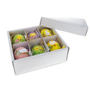 Set of 6 Real Eggshell Bunny, Chick and Goose Easter Egg Ornaments