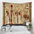 Egyptian egypt tapestry wall hanging maroon & green bedroom art