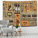 Egyptian egypt tapestry wall hanging maroon & green bedroom art