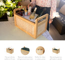 Rattan & Wood Beverage Tub