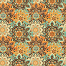 Indian Orange Pattern Wallpaper