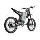 Black electric bike on a white background