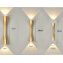 Modern black curved wall sconce outdoor waterproof porch light