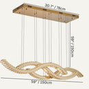 Eldur Linear Chandeliers
