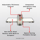 Commercial Electric 110V Foldable Stainless Steel Dough Sheeter (SAK59273)