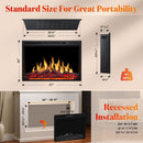 Electric Fireplace Insert Adjuatble Flame Colors 936A,939A,936BXB,939BXB