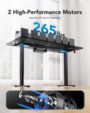 Electric Height Adjustable Desk Frame with Dual Motors