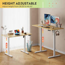 Electric Height Adjustable Standing Desk with Phone Holder