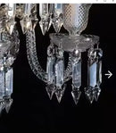 Elegant 5-light crystal wall lamp for bedroom and aisle decor