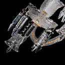 Elegant 5-light crystal wall lamp for bedroom and aisle decor