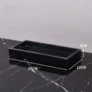 Elegant black and white afralia marble tray bedroom decor