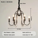Elegant black crystal chandelier pearl pendant light for living room