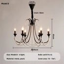 Elegant black crystal chandelier pearl pendant light for living room