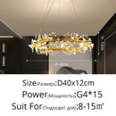 Elegant black dandelion flower chandelier led living room light