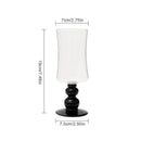 Elegant black goblet glass coffee cup set dining room drinkware