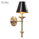 DecorBites™ Black/Gold Wall Lamp: Luxury Living Room Bedroom Staircase Light