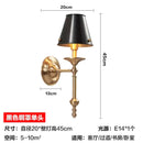 DecorBites™ Black/Gold Wall Lamp: Luxury Living Room Bedroom Staircase Light