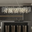 Elegant branch crystal suspension pendant light dining room