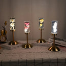 Elegant brass decorbites eternal flower desk lamp bedroom nightlight