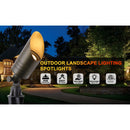 Standard Brass Outdoor Light Fixtures with MR16 Support and 72" Wire