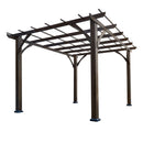 [10X12FT] Alora Premium Outdoor Brown Cedar Wood Pergola For Spacious Patios (SAK45639)