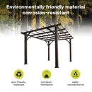[10X12FT] Alora Premium Outdoor Brown Cedar Wood Pergola For Spacious Patios (SAK45639)